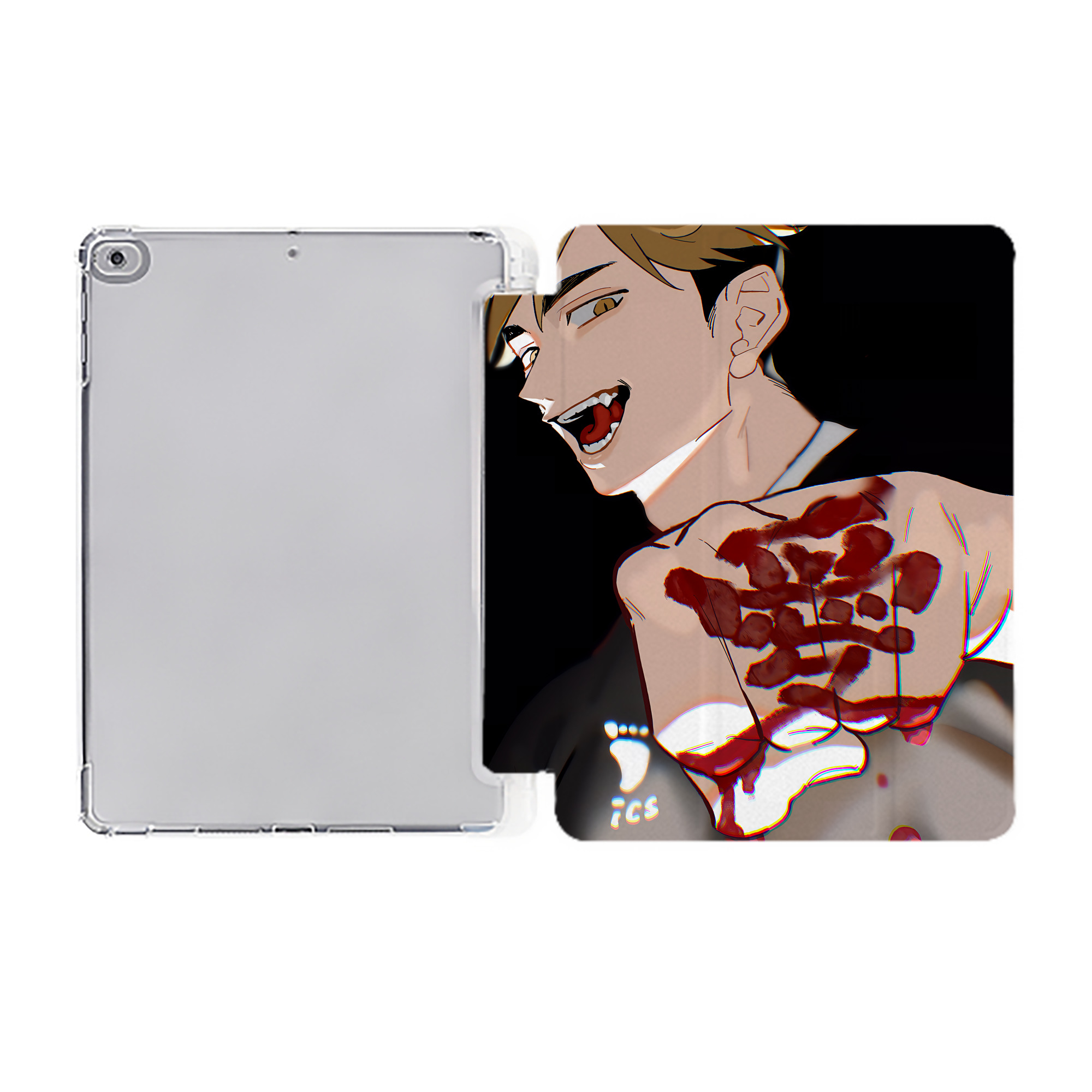 （画像用） ハイキュー!! Haikyu!! IPad ケース ペン収納付き 三つ折りスタンド PUレザー×シリコン 対応機種9.5/10.5/10.9インチ